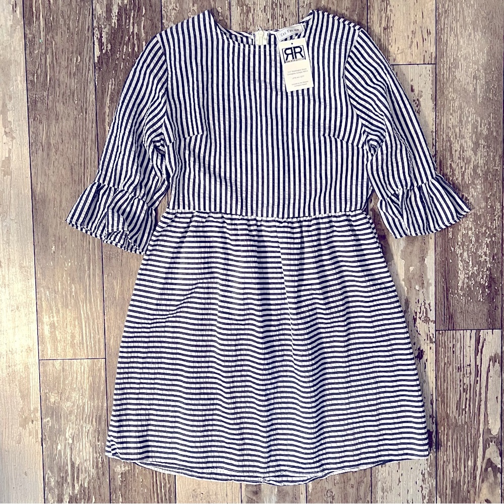 Navy Stripe Boutique Dress size M